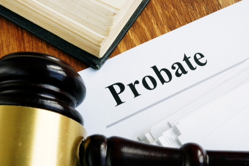 Probate Sign Stack Of Papers And Gavel